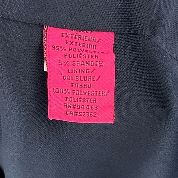 Betsey Johnson Floral Cap Sleeve Jewel Neck Knee Length Dress Navy Size 2 - Picture 7 of 11